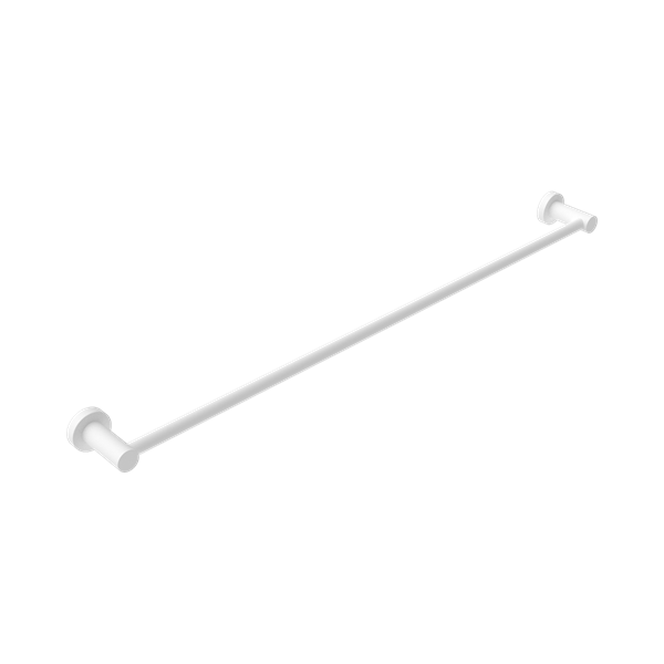 Nero Mecca Single Towel Rail 800mm Matte White - NR1930MW