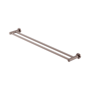 Nero Mecca Double Towel Rail 800mm Brushed Bronze - NR1930dBZ