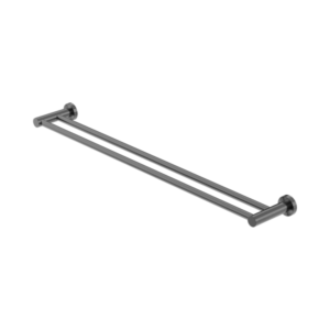 Nero Mecca Double Towel Rail 800mm Gun Metal - NR1930dGM