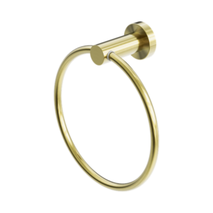 Nero Mecca Hand Towel Ring Brushed Gold - NR1980BG