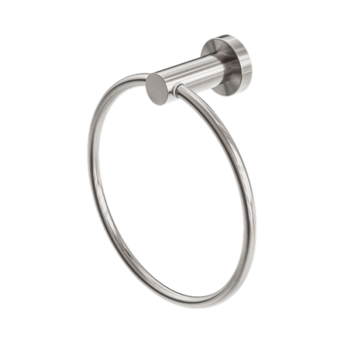 Nero Mecca Hand Towel Ring Brushed Nickel - NR1980BN