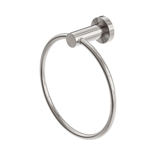 Nero Mecca Hand Towel Ring Brushed Nickel - NR1980BN