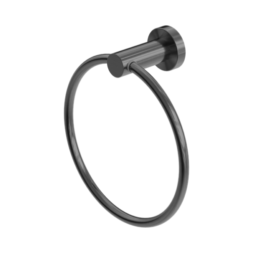 Nero Mecca Hand Towel Ring Gun Metal - NR1980GM