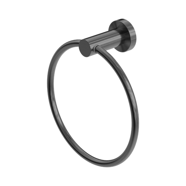 Nero Mecca Hand Towel Ring Gun Metal - NR1980GM