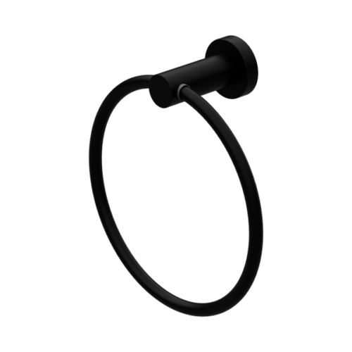 Nero Mecca Hand Towel Ring Matte Black - NR1980MB