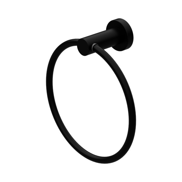 Nero Mecca Hand Towel Ring Matte Black - NR1980MB