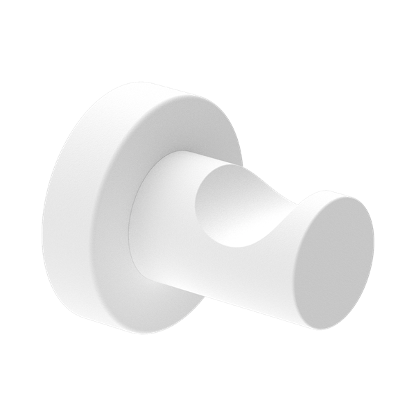 Nero Mecca Robe Hook Matte White - NR1982MW