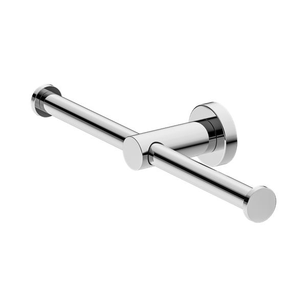 Nero Mecca Double Toilet Roll Holder Chrome - NR1986dCH