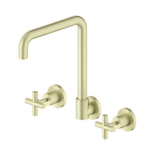 Nero X Plus Wall Kitchen Set Swivel Spout Brushed Gold - NR201607BG