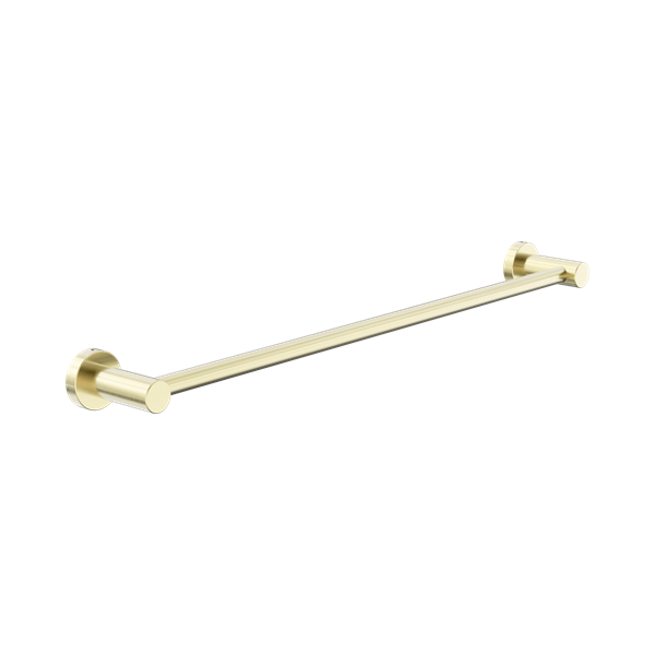 Nero Dolce II Single Towel Rail 600mm Brushed Gold - NR2024BG