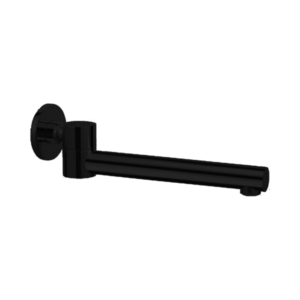 Nero Dolce Wall Mounted Swivel Bath Spout Only Matte Black - NR202MB