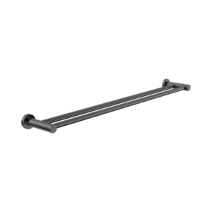 Nero Dolce II Double Towel Rail 800mm Gun Metal - NR2030dGM
