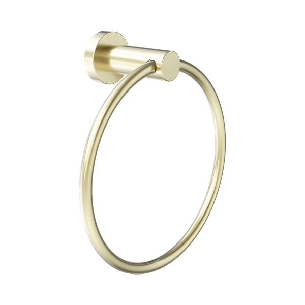 Nero Dolce II Hand Towel Ring Brushed Gold - NR2080BG
