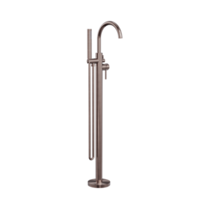 Nero Mecca Round Freestanding Mixer With Hand Shower Brushed Bronze - NR210903aBZ