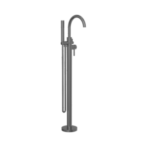 Nero Mecca Round Freestanding Mixer With Hand Shower Gun Metal - NR210903aGM
