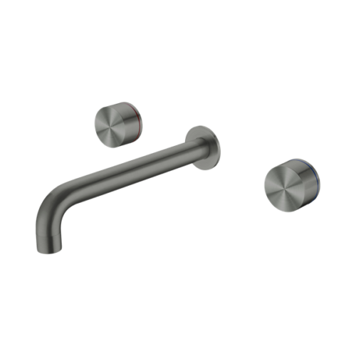 Nero Kara Wall Basin Set 180mm Gun Metal - NR211707a180GM