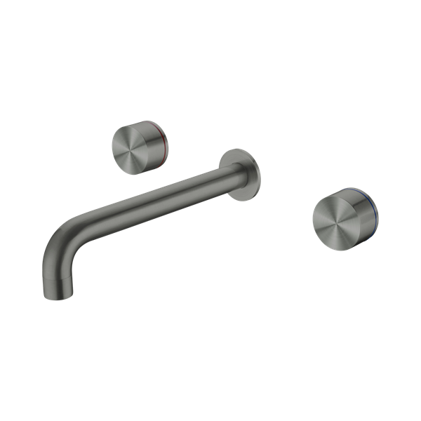 Nero Kara Wall Basin Set 180mm Gun Metal - NR211707a180GM