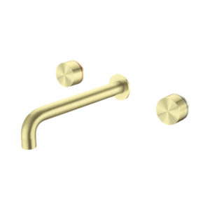 Nero Kara Wall Basin Set 215mm Brushed Gold - NR211707a217BG