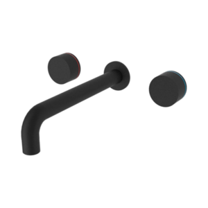 Nero Kara Wall Basin Set 215mm Matte Black - NR211707a217MB