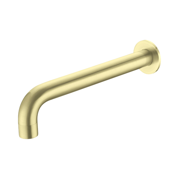 Nero Kara Wall Basin Set Spout Only 215mm Brushed Gold - NR211707a217sBG