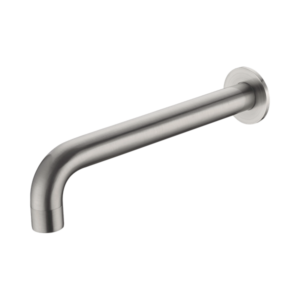 Nero Kara Wall Basin Set Spout Only 215mm Brushed Nickel - NR211707a217sBN