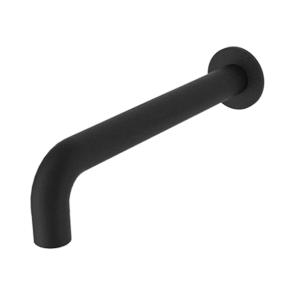 Nero Kara Wall Basin Set Spout Only 215mm Matte Black - NR211707a217sMB