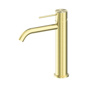 Nero Mecca Mid Tall Basin Mixer Brushed Gold - NR221901EBG