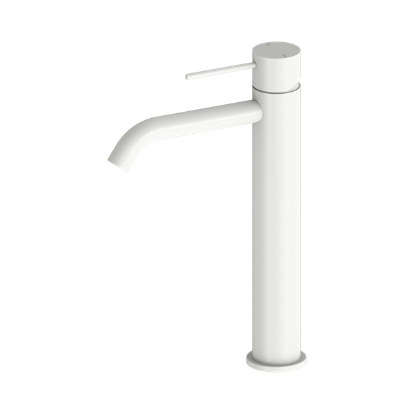 Nero Mecca Tall Basin Mixer Matte White - NR221901aMW