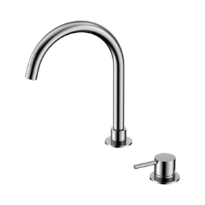 Nero Mecca Hob Basin Mixer Round Swivel Spout Chrome - NR221901bCH