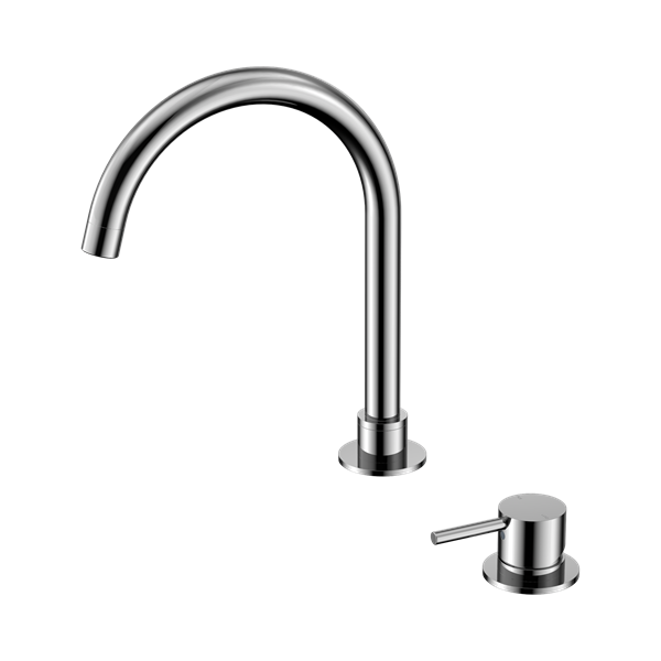 Nero Mecca Hob Basin Mixer Round Swivel Spout Chrome - NR221901bCH