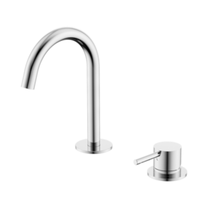 Nero Mecca Hob Baisn Mixer Set Arc Spout Chrome - NR221901gCH