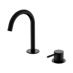 Nero Mecca Hob Baisn Mixer Set Arc Spout Matte Black - NR221901gMB