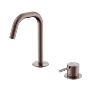 Nero Mecca Hob Baisn Mixer Set Edge Spout Brushed Bronze - NR221901hBZ