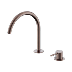 Nero Mecca Hob Bath/Kitchen Mixer Set Arc Spout Brushed Bronze - NR221901jBZ