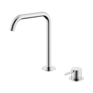 Nero Mecca Hob Bath/Kitchen Mixer Set Edge Spout Chrome - NR221901kCH