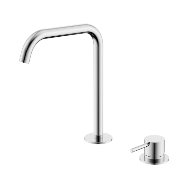 Nero Mecca Hob Bath/Kitchen Mixer Set Edge Spout Chrome - NR221901kCH