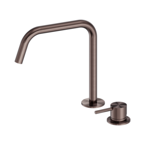 Nero Mecca Hob Bath/Kitchen Mixer Set Edge Spout II Brushed Bronze - NR221901mBZ