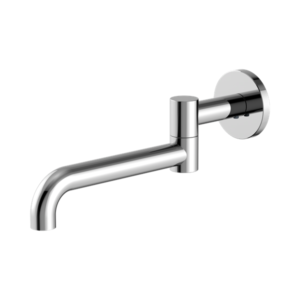 Nero Mecca Wall Mounted Swivel Bath Spout Only 225mm Chrome - NR221903GCH