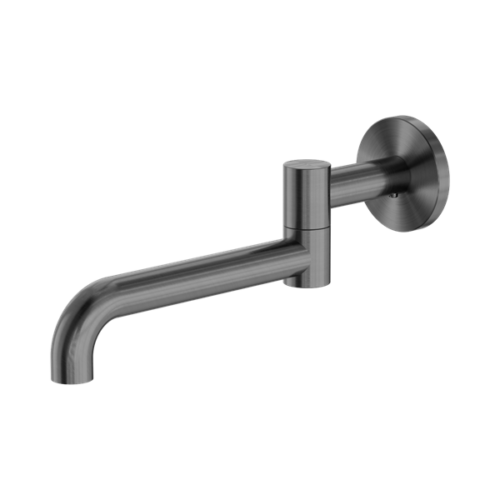 NR221903GGM-Mecca-Wall-Mounted-Swivel-Bath-Spout-Only-225mm-Gun-Metal-Thumb.png Nero Mecca Wall Mounted Swivel Bath Spout Only 225mm Gun Metal - NR221903GGM