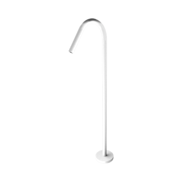 Nero Mecca Freestanding Bath Spout Only Matte White - NR221903aMW