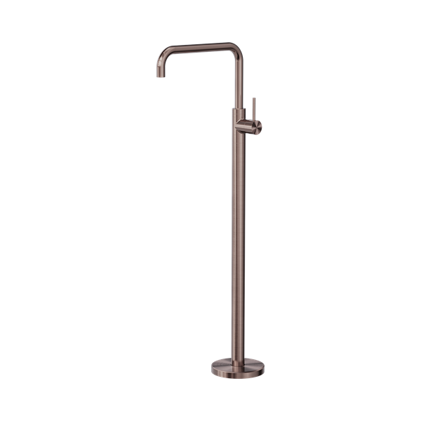 Nero Mecca Freestanding Bath Mixer Square Shape Brushed Bronze - NR221903bBZ