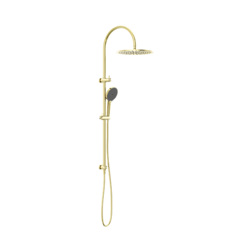 Nero Mecca Twin Shower With Air Shower II Brushed Gold - NR221905HBG