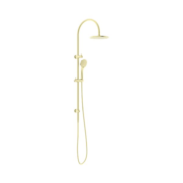 Nero Mecca Twin Shower With Air Shower Brushed Gold - NR221905bBG