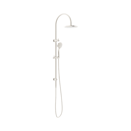 Nero Mecca Twin Shower With Air Shower Brushed Nickel - NR221905bBN