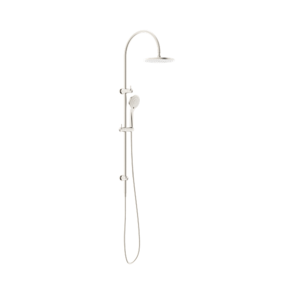 Nero Mecca Twin Shower With Air Shower Brushed Nickel - NR221905bBN