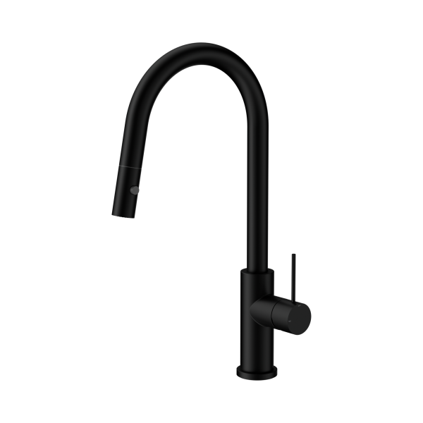 Nero Mecca Pull Out Sink Mixer With Vegie Spray Function Matte Black - NR221908MB