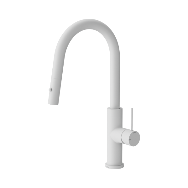 Nero Mecca Smart Sensor Pull Out Kitchen Mixer Matte white - NR221908aMW