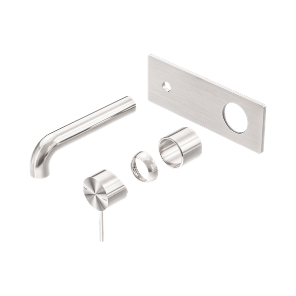 Nero Mecca Wall Basin/Bath Mixer 160mm Trim Kits Only Brushed Nickel - NR221910A160TBN