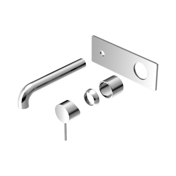 Nero Mecca Wall Basin/Bath Mixer 230mm Trim Kits Only Chrome - NR221910A230TCH