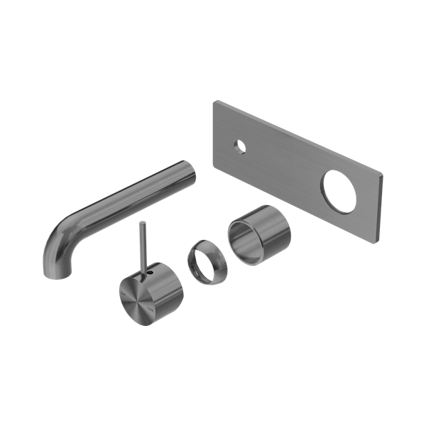 Nero Mecca Wall Basin/Bath Mixer Handle Up 120mm Trim Kits Only Gun Metal - NR221910B120TGM
